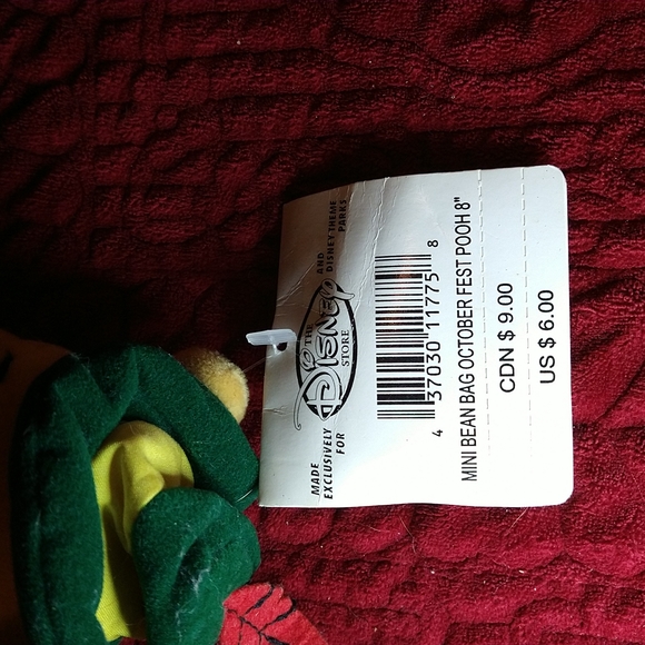 COPY - 2 Disney store Plush mini bean bag Tigger and Winnie the Pooh - Picture 4 of 5